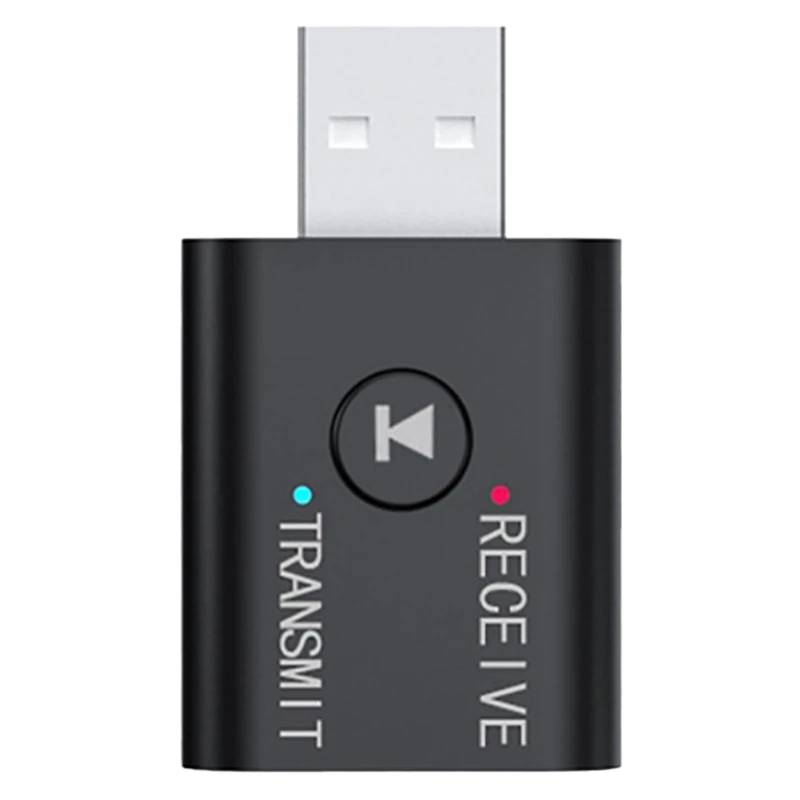 Portable Bluetooth 5.0 Transmitter Receiver 3.5mm AUX USB Mini 2 in 1 Wireless Stereo USB Audio Adapter price in Pakistan