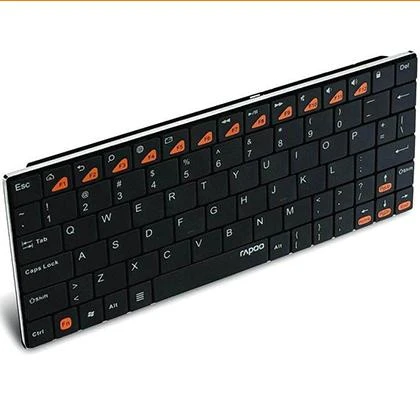 Rapoo E6500 Portable Mini Ultra-Thin Wireless Keyboard Bluetooth For Apple And Android  Bluetooth Keyboar  Rapoo E6500 Mini Bluetooth Keyboard price in Pakistan