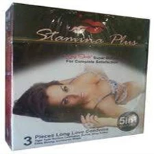 Simplex -Pack of 3- Stamina Plus Supper Dotted 5 in 1 Featured Condom price in Pakistan