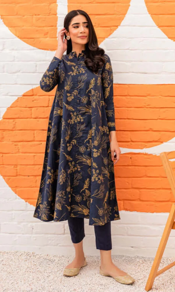 Jade- 2PC Lawn Neckline Printed Shirt With Printed Trouser price in Pakistan