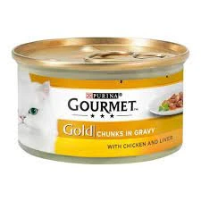 Gourmet Gold Tin Cat Food Chicken & Liver – 85gm price in Pakistan