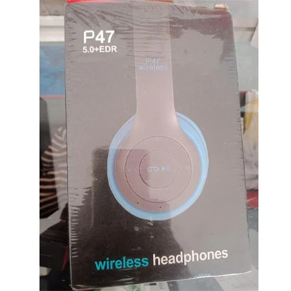 Foldable P47 Wireless Headphones with Mic for Gaming  Low Price price in Pakistan