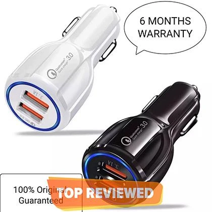 [ CLEARANCE SALE TODAY ] 100% Pure Imported 3.1A POWER original Car Charger Best For All Brandz …[ Must Watch Upper video and beaware from copies] price in Pakistan