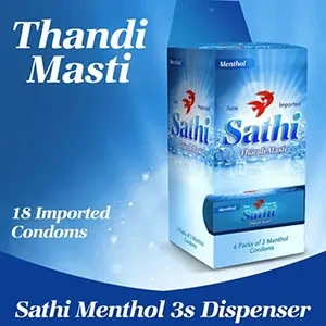 SATHI Menthol Pack 6 Condom Dispenser 18s price in Pakistan