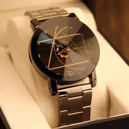 Stainless Steel Quartz Wrist watch For Men With Box price in Pakistan