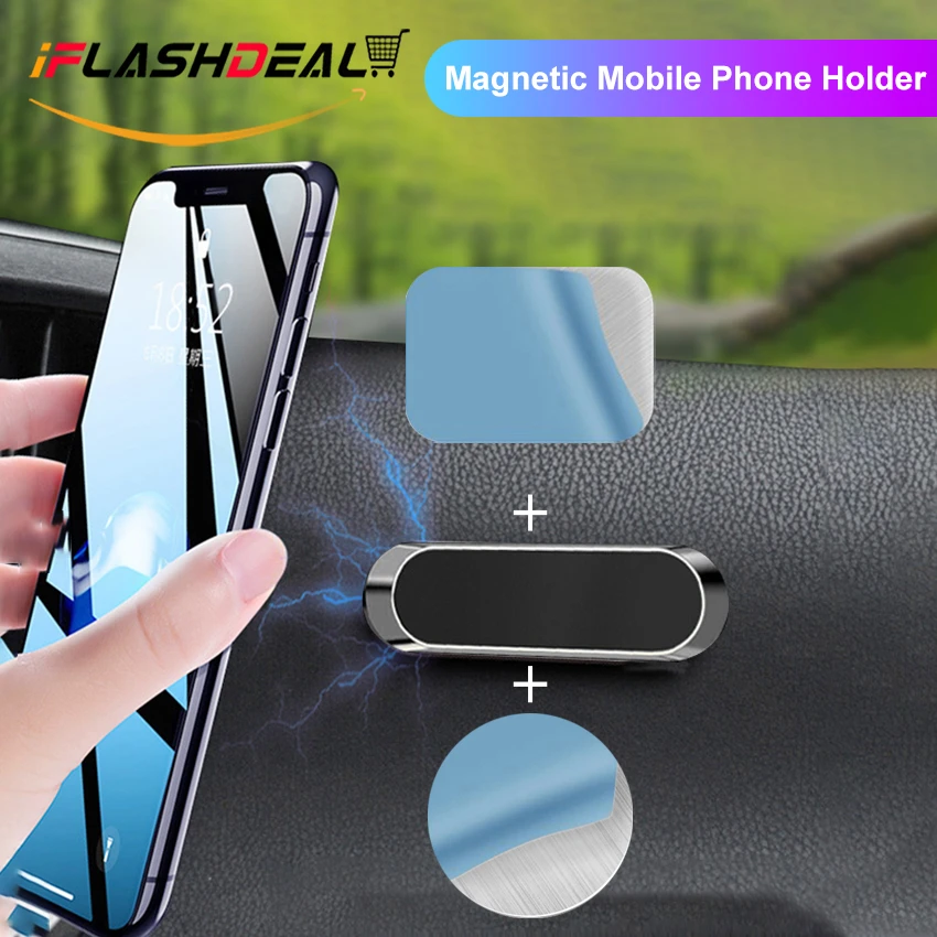 iFlashDeal Magnetic Car Phone Holder Mount Mini Strip Cell Phone Stand Universal Paste Holder Multi-Functional Cellphone Dashboard price in Pakistan