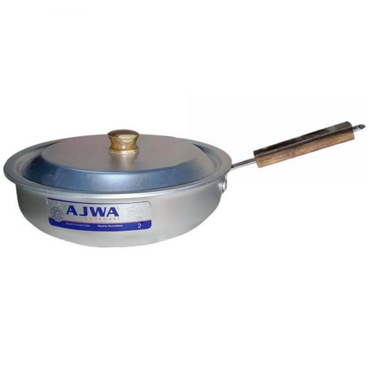 Frypan Silver Steel Frypans with Lid Fry Pan Silver Steel Frying Pan With Top Cover- Silver price in Pakistan
