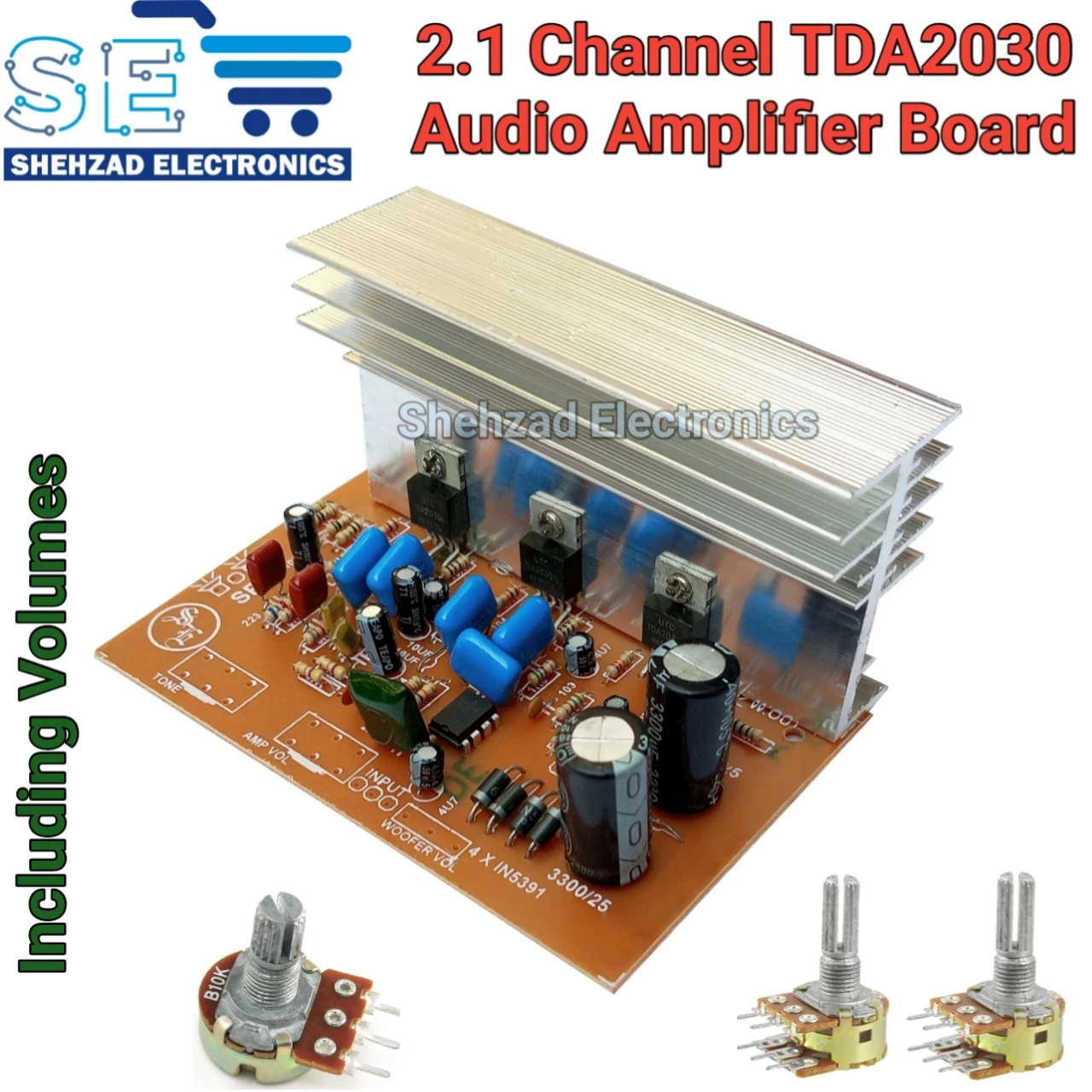 TDA2030 2.1 Channel 54 Watts Audio Amplifier Board Subwoofer price in Pakistan