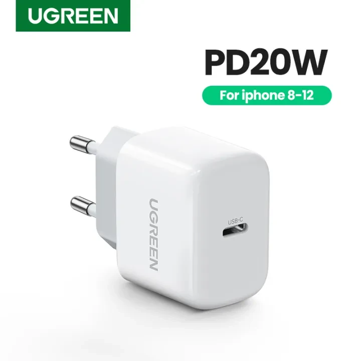 UGREEN Mini 20W USB C Charger – PD Fast Charger Block USB-C Power Adapter Compatible for for iPhone price in Pakistan