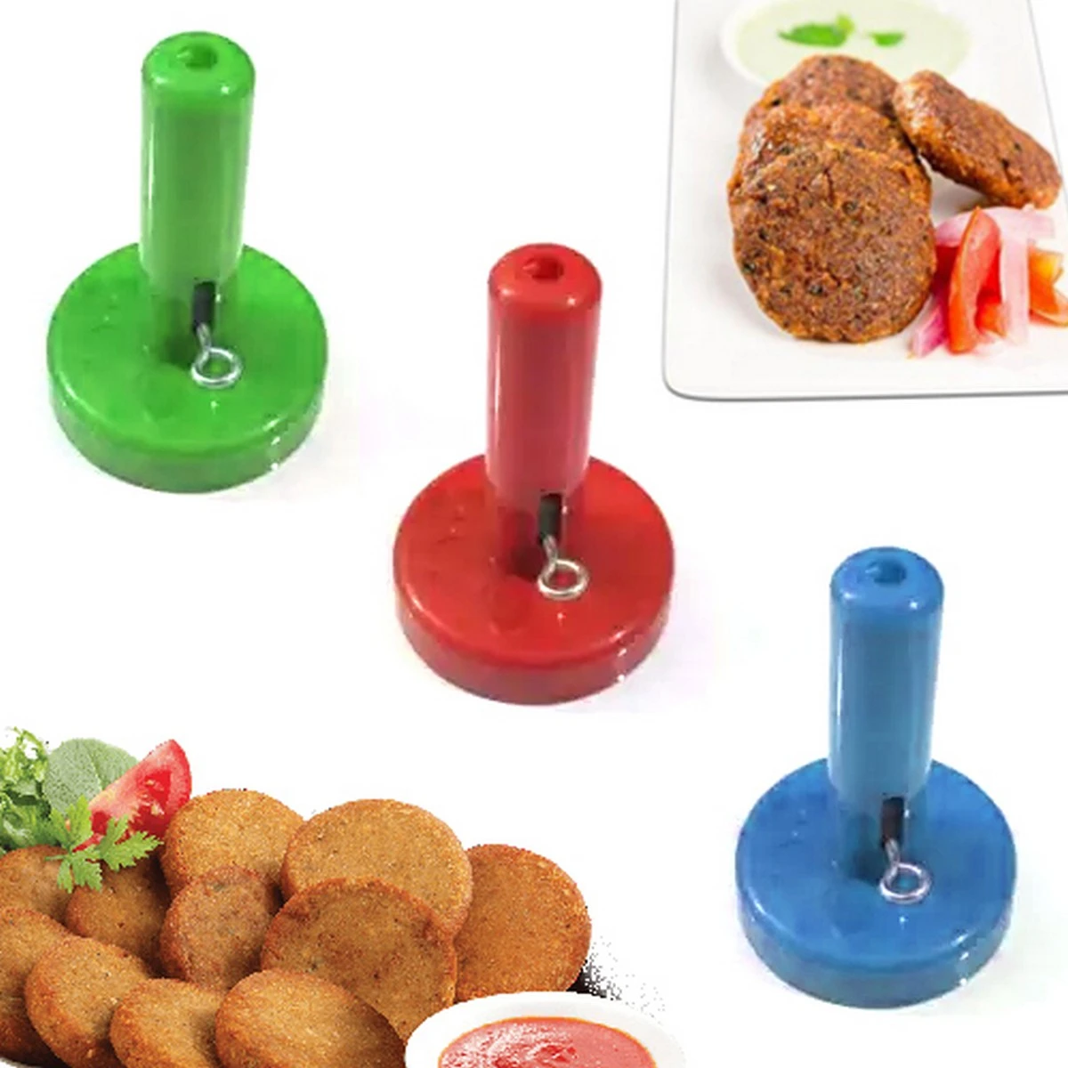 Shami Kebab Maker Plastic Random Color Die-Maker – Saancha price in Pakistan