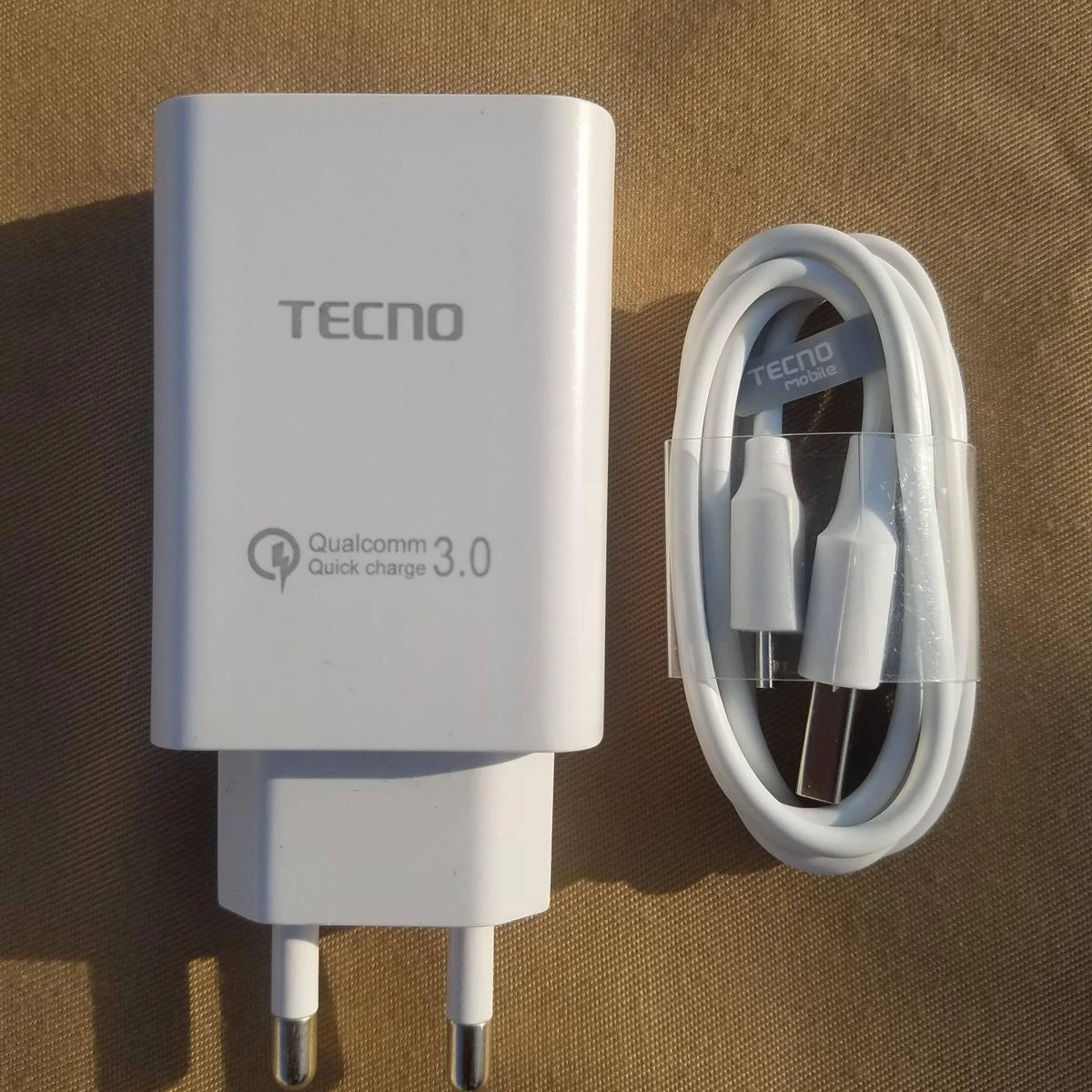 Tecno Fast Charger + Data Cable 3.0 Fast Charging For Tecno and Android Mobile Phone price in Pakistan