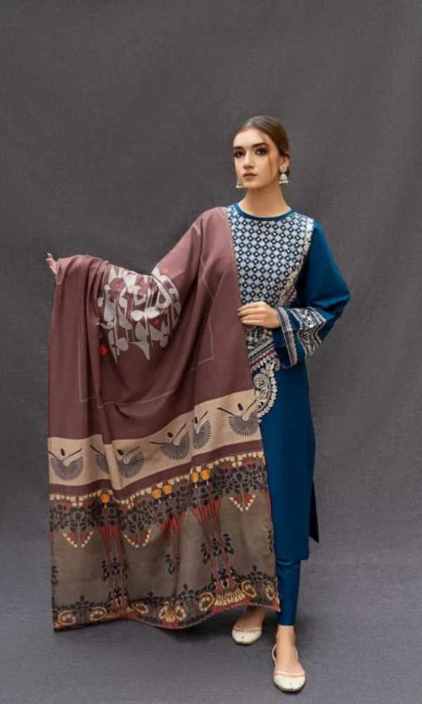 Maria.B – 3PC Embroidered Lawn Suit price in Pakistan