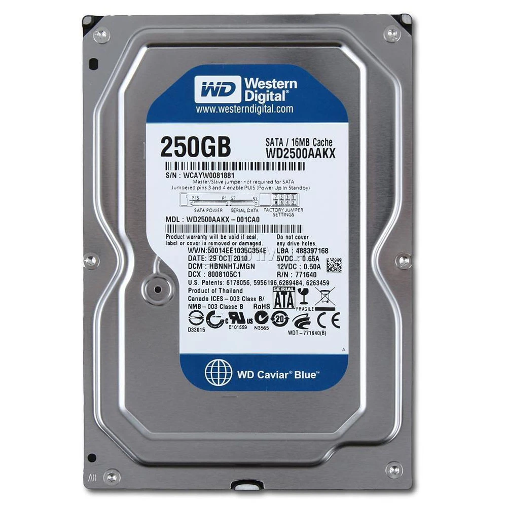 HARD DISk DRIVE, FOR DESKTOP PC 250GB WD Hard Drive, Seagate Hard Drive (NFZ) price in Pakistan