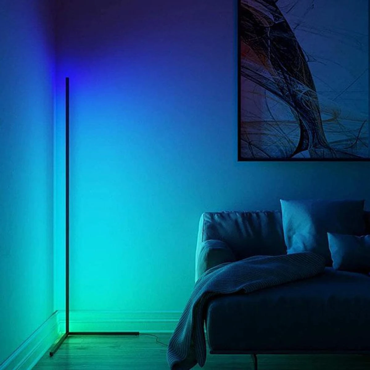 Floor Standing Corner Lamp – RGB Remote Controlled Color Changing – Gradient Lamp – Upgraded Model price in Pakistan