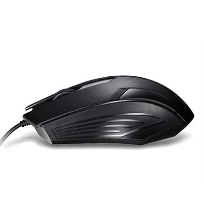 Black 3 Buttons Gaming Mouse 1.2m USB Wired Mice Office Home Preferred price in Pakistan
