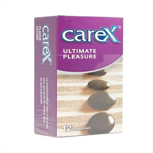 Carex Ultimate Pleasure Condoms  Contoured  Ribbed and Dotted  12 Count price in Pakistan