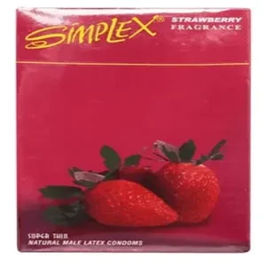 Simplex Flavored Condom STRAWBERRY – 12 Pieces Super Thin Condoms price in Pakistan