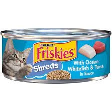 Friskies Shreds With Ocean Whitefish & Tuna in Sauce Wet Cat Food – 156gm price in Pakistan