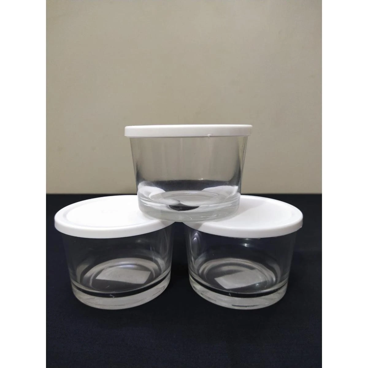 Premium Limon 190 ML 3 Pcs Glass Bowl Set For Chanti , Raita , Puree and Food AARmarket Limon IRAN price in Pakistan