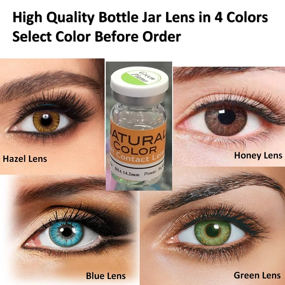 High Quality Jar Eye Lenses With Water Kit Box – Eye Lenses For Girls And Boys – Party Wear And Eye Wear Soft Lense in 7 Different Colors price in Pakistan