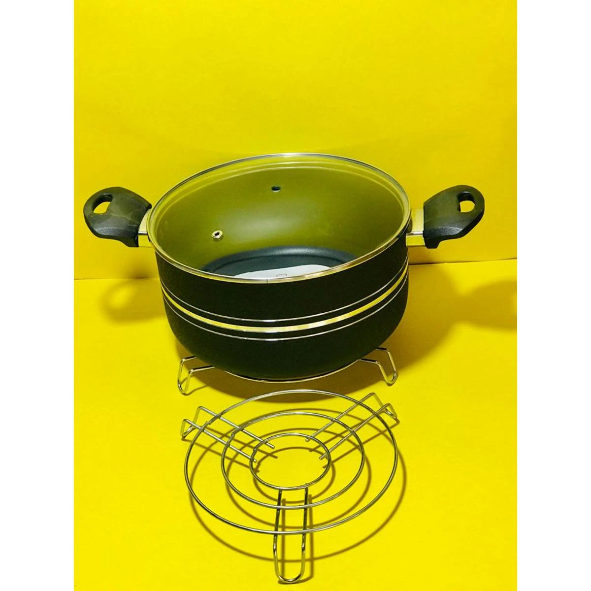 Universal Stainless Steel Round Heat Resistant Hot Pot And Pan Stand Handi stand price in Pakistan