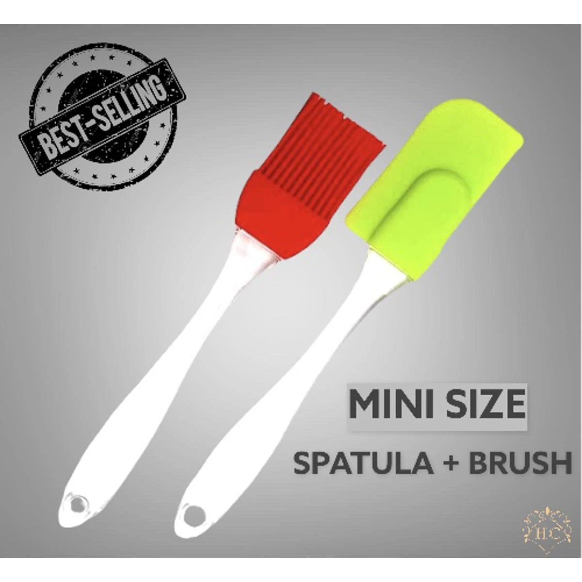 Pack of 2 – Spatula & BBQ Oil Brush – Silicone Acrylic Transparent Spatula – Silicone Acrylic Transparent Brush price in Pakistan