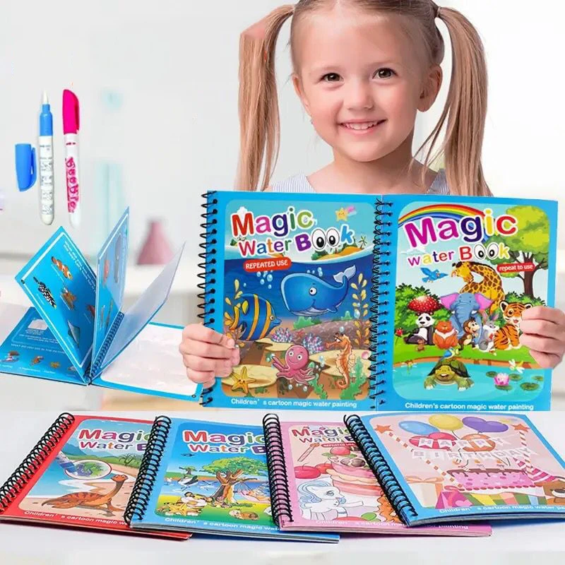 Magic Water Quick Dry Coloring Doodle Reusable Book price in Pakistan