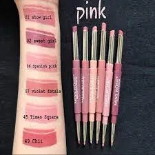 Miss Rose 2in1 Lipstick Pink Edition Pack of 6 price in Pakistan