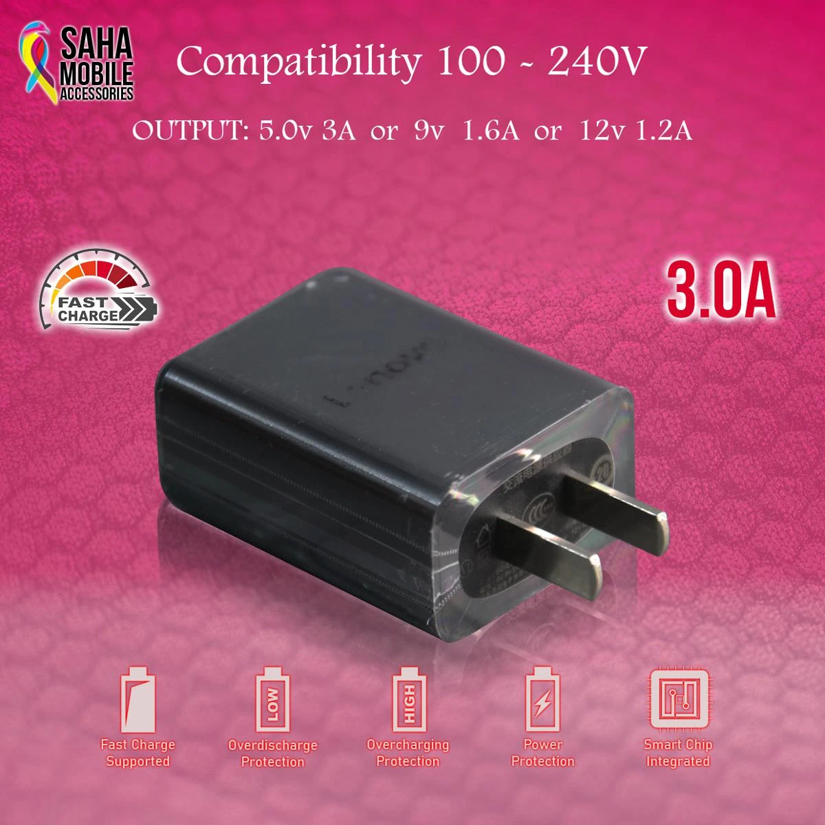 Lenovo 3.0A Mobile Charger price in Pakistan