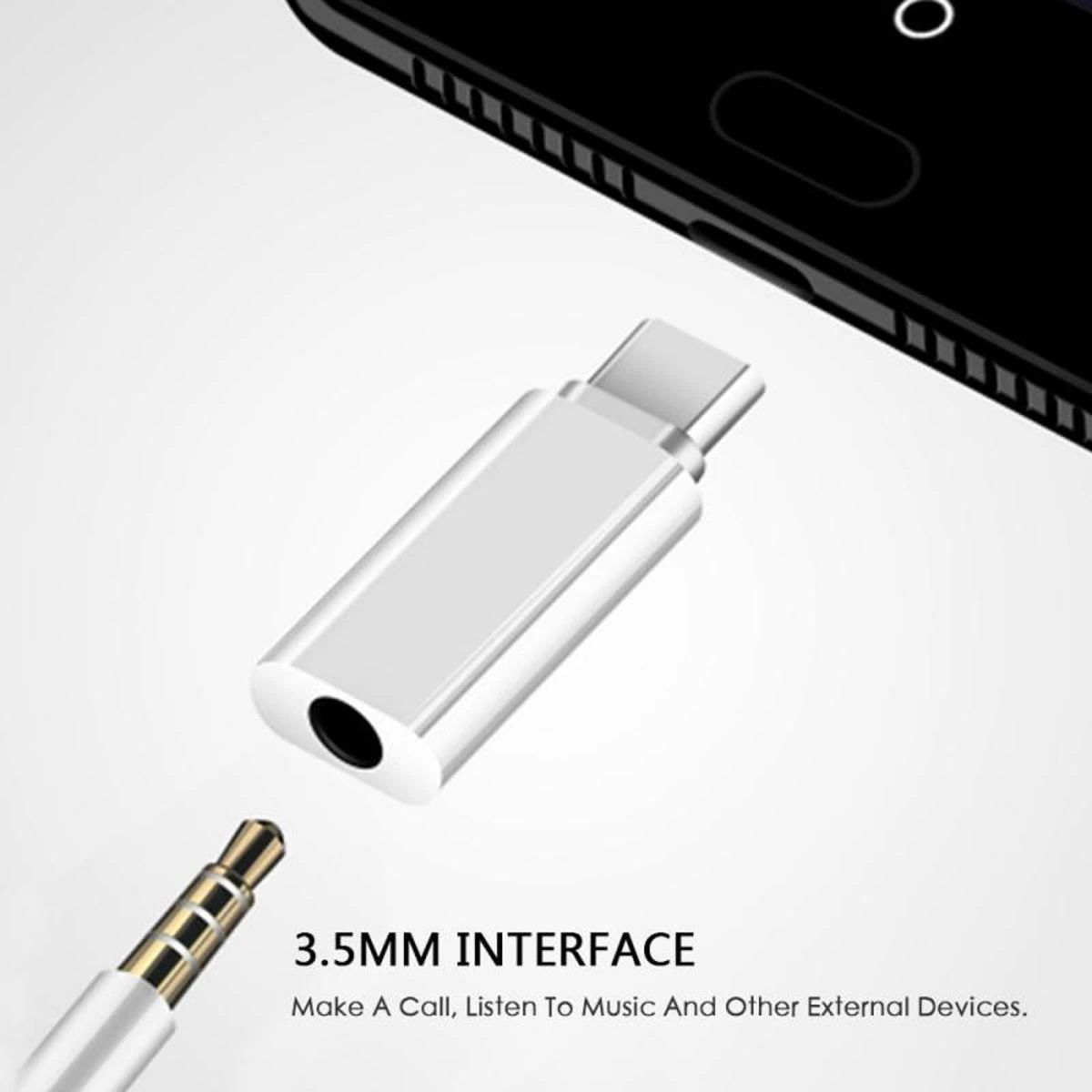 Type-c to 3.5MM audio adapter mobile phone connector adapter for Osmo Pocket & External Microphone for Huawei Xiaomi Samsung price in Pakistan
