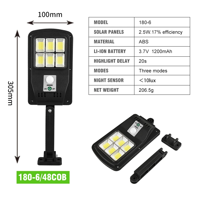 48 COB LED Waterproof Solar Light PIR Motion Sensor Garden Lamp Outdoor Solar Street Lamp Street Lights price in Pakistan