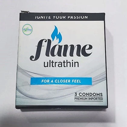 3Pcs Flame Ultra Thin Condoms For a Closer Feel price in Pakistan