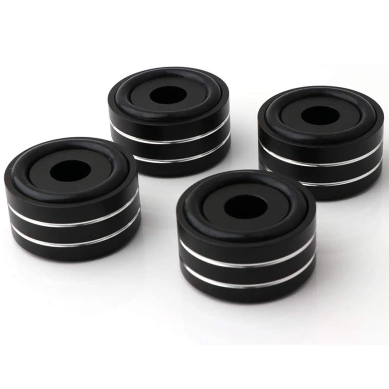 4Pcs 40X20mm Aluminum HIFI AMP Speaker Isolation Stand Turntable DAC Feet Pad price in Pakistan