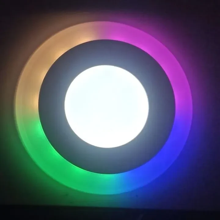 Led SMD Downlight RGB Multicolor Colorful downlight Ceiling Light 3+3 Watt price in Pakistan