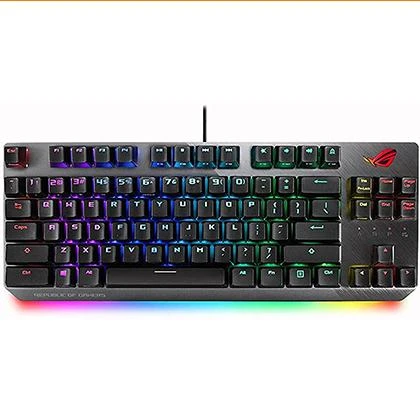 ASUS X802 ROG Strix Scope TKL Wired Mechanical RGB Gaming Keyboard for FPS Games with Cherry Mx Red Switches, Aluminum Frame price in Pakistan