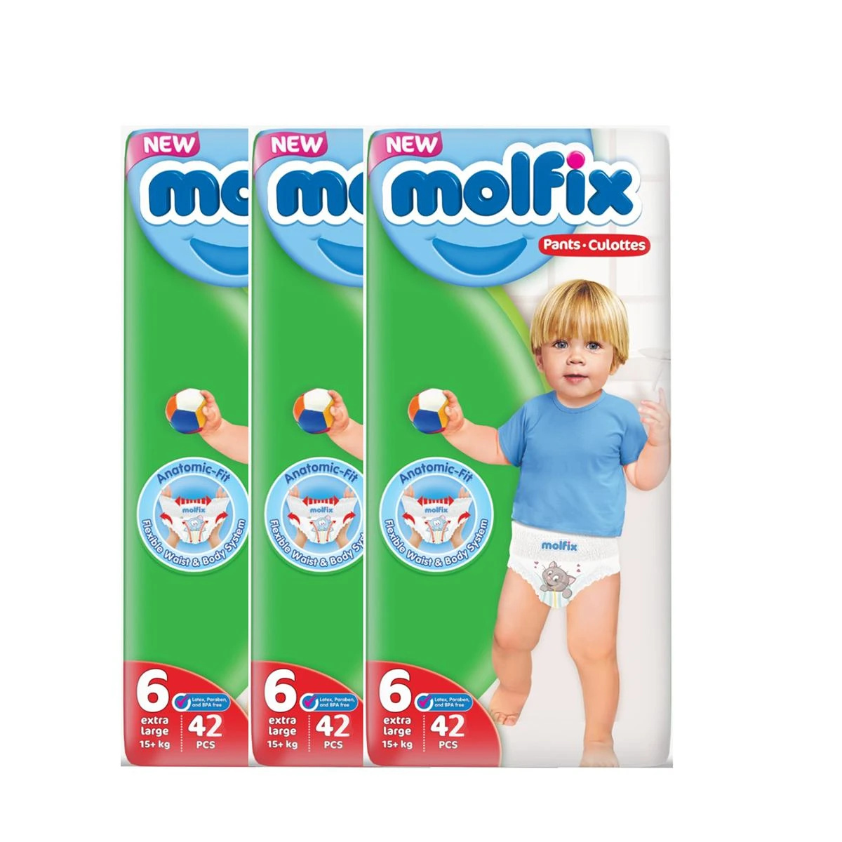 Molfix Diaper Pants JumboPacks Size6, Extra large (15+Kg, price in Pakistan