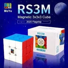 Moyu RS3M 2020, Magnetic Magic Speed Cube 3×3 Adjustable Elasticity for Smoothly Turning, Rubiks Speed Cubes 33 Sticker-Less Shade, Puzzles Toys for kids price in Pakistan