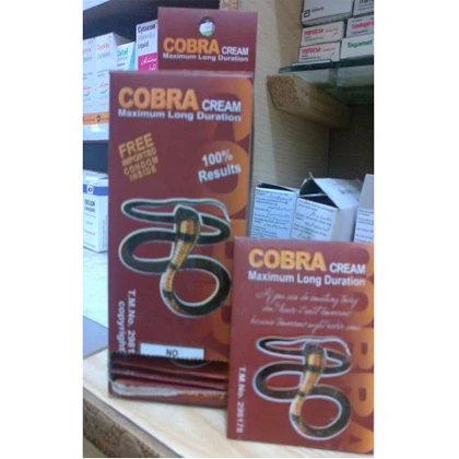 COBRA LONG DURATION TIME DELAY CREAM WITH 12 CONDOMS price in Pakistan