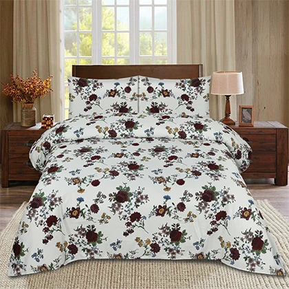 Pure Cotton Sating Export Quality King Size Bedsheet -BFHA739 (B) price in Pakistan