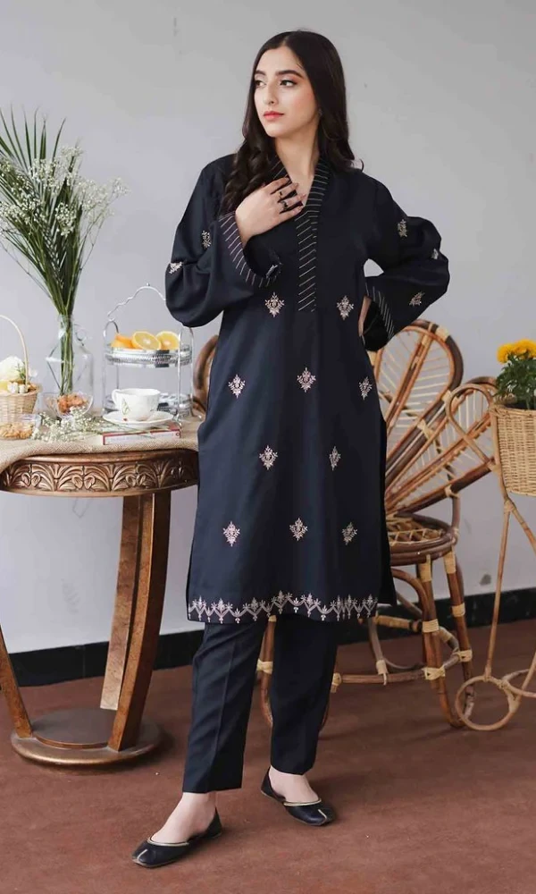 Aisling – 3PC Dhanak Embroidered Shirt With Embroidered Shawl 2 price in Pakistan