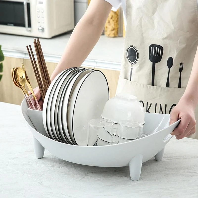 Household Multifunctional Drain Dish Rack Kitchen Plastic price in Pakistan