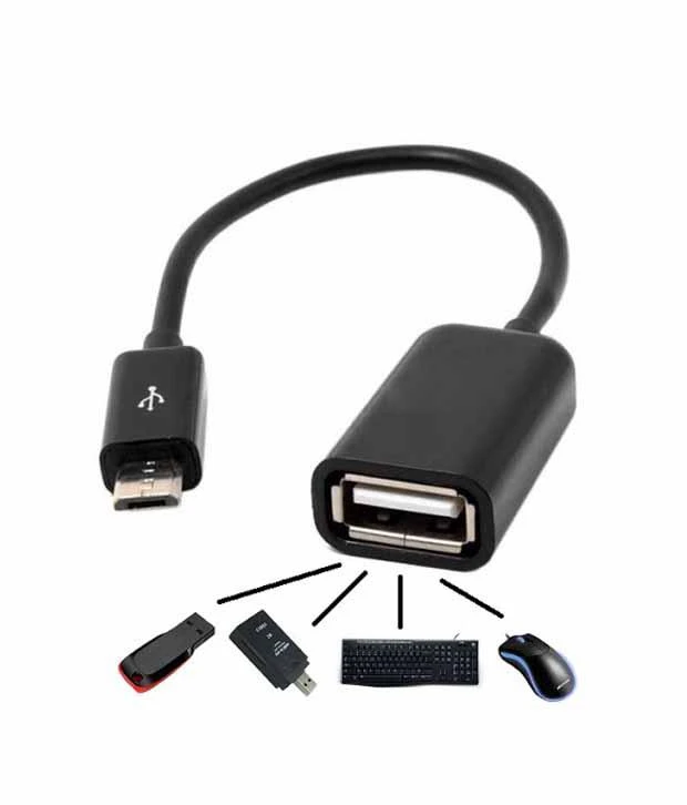 Micro USB OTG Cable Adapter Connecter For All Android Mobiles & Tablets OTG Micro USB Cable OTG price in Pakistan