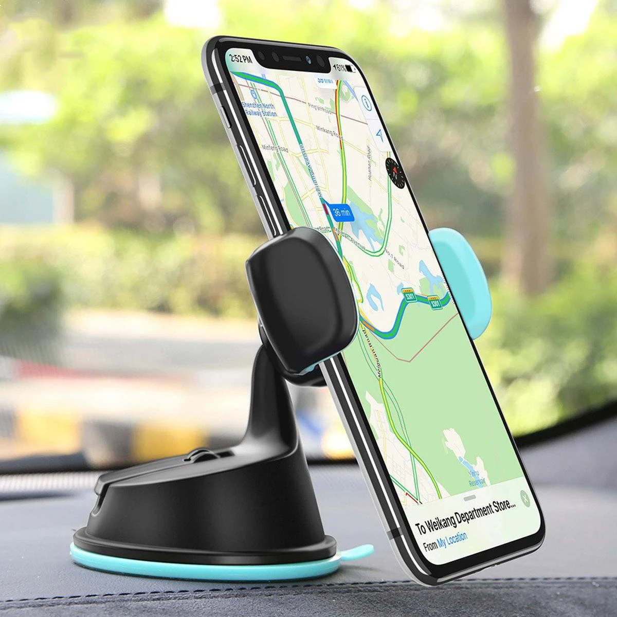 Universal Car Mobile Holder Mobile Holder For Car 3 in 1 Windshield Dashboard Air Vent Clip Compatible with Smartphones price in Pakistan
