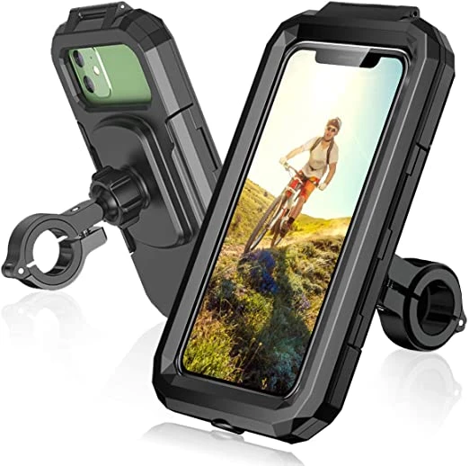 Waterproof Motorcycle Bicycle Phone Holder, 360° Swivel Height Adjustable with Touch Screen price in Pakistan