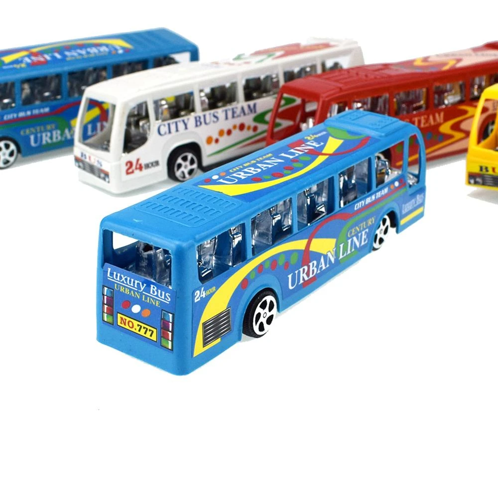 Pack of 4 Pcs – Pull Back Mini Bus Toys Set For Kids and Boys – PullBack Vehicle price in Pakistan