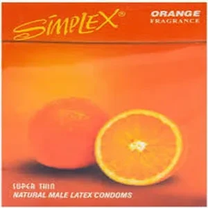 Simplex Flavored Condom ORANGE – 12 Pieces (Super Thin Condoms) price in Pakistan
