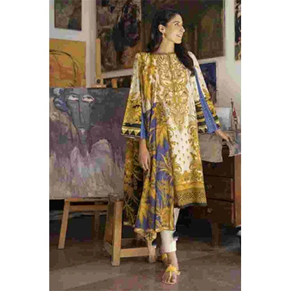 3PC Khaddar Embroidered and Printed Shirt With Printed Wool Shawl – BFLUWA471 (B) price in Pakistan