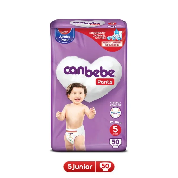 Canbebe Pants Junior Size 5 (12-18KG, 50Pcs) price in Pakistan