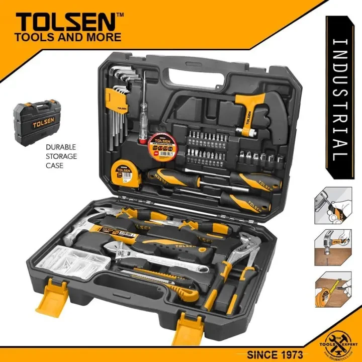 Tolsen 119 pcs Complete Hand Tool Set w/ Hard Case price in Pakistan