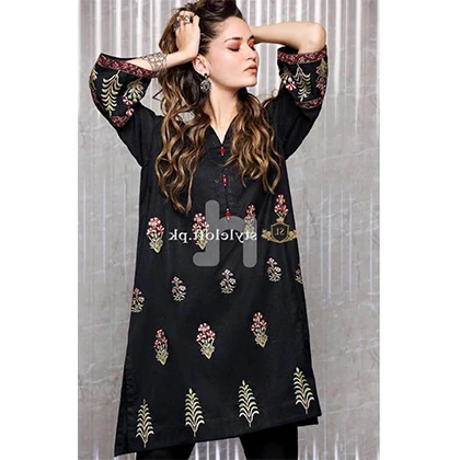 2PC Khaddar Embroidered Shirt With Dyed Khaddar Trouser – BFFC485 (B) price in Pakistan